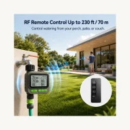 GardPilot IP65 single-valve watering timer with RF remote - product detail 5