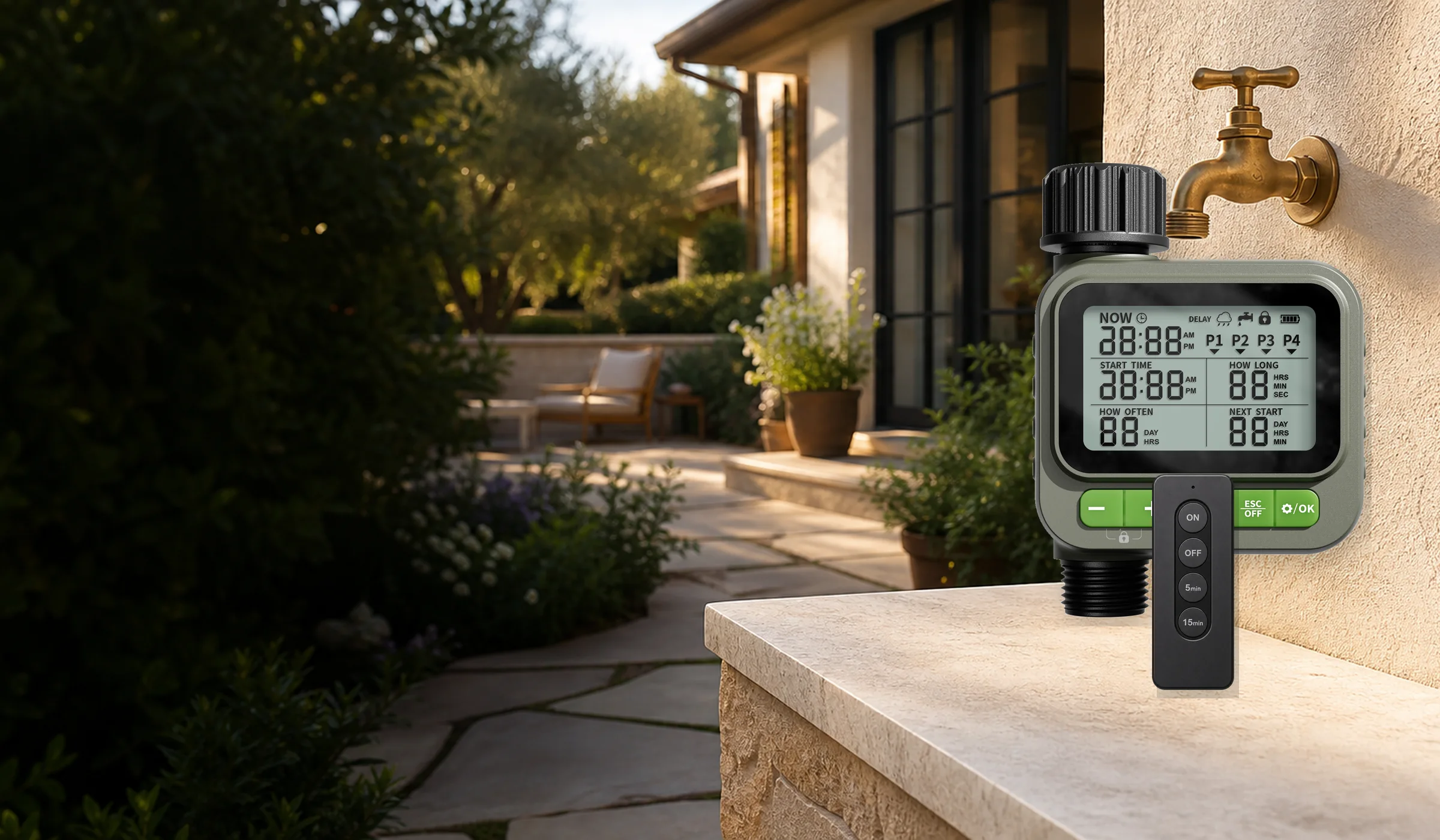 GardPilot single valve watering timer with remote